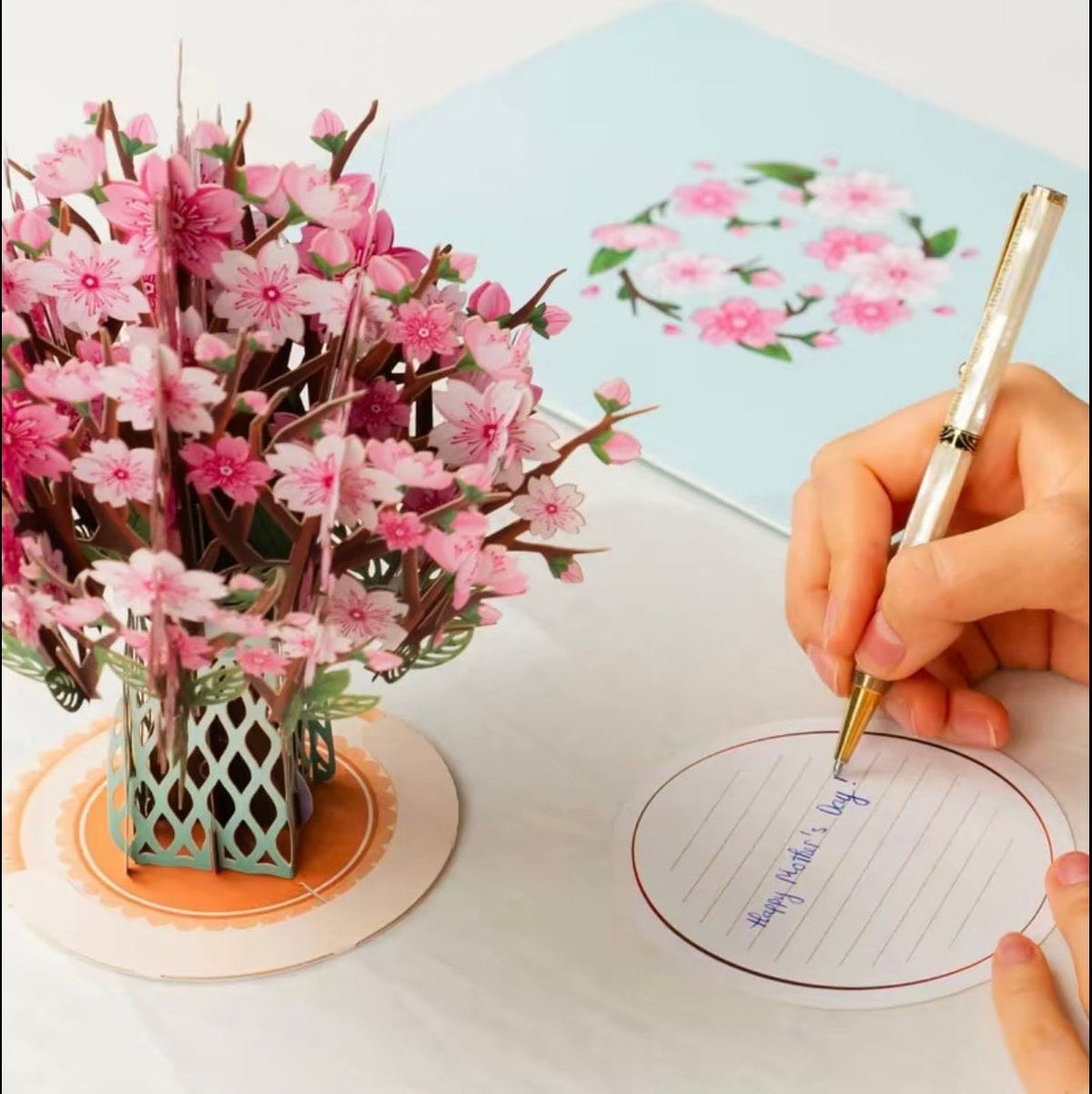 Popcard com Ramo de Flores