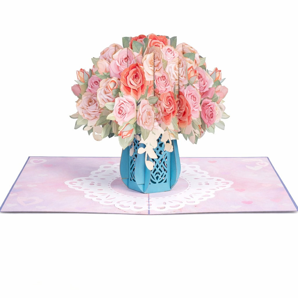 Popcard com Ramo de Flores